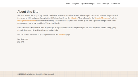 Helena's Memorial screen shot